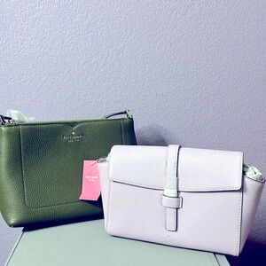 NWT’s 2 Kate Spade bags. One is army green. The other is a beautiful lavender.
